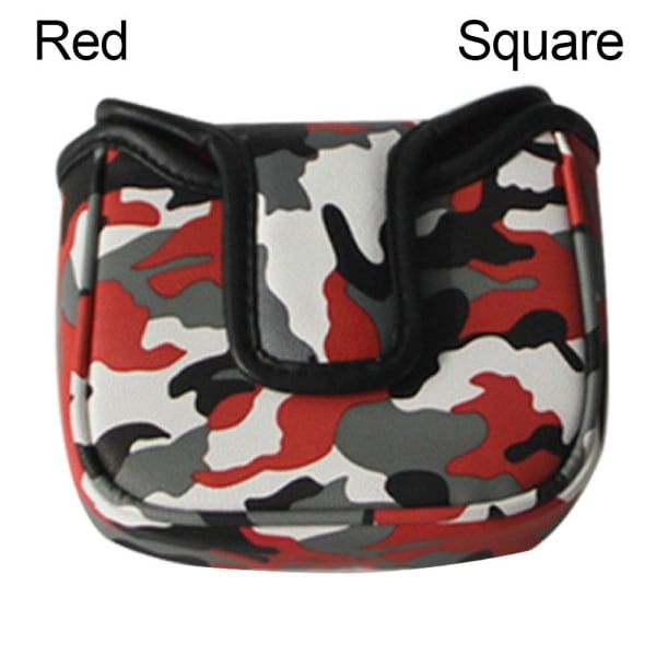 Golf Putter Head Cover Golf Club Covers RED SQUARE SQUARE Red Square-Square
