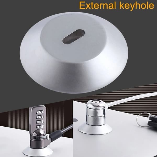 Notebook Lock Nøkkelhull Låsehull SØLV Silver
