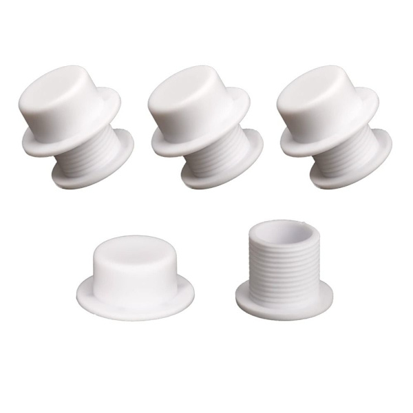 4 STK Skruer Caps til Bogg Bag Strandtasker Tilbehør ROSE RED Rose red