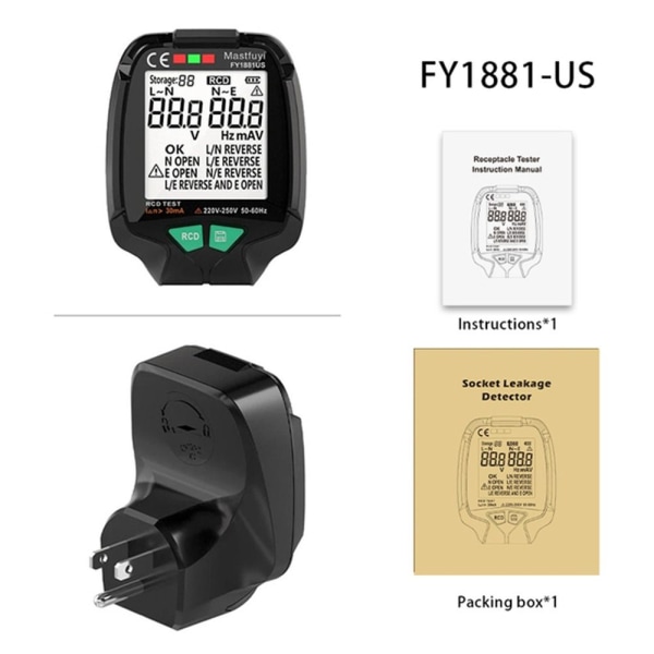 Socket Tester Polarity Phase Pheck Detector US US US