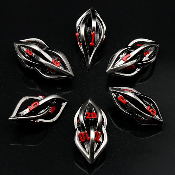 7st DND Metal Dice Set Game Dice 04 04 04