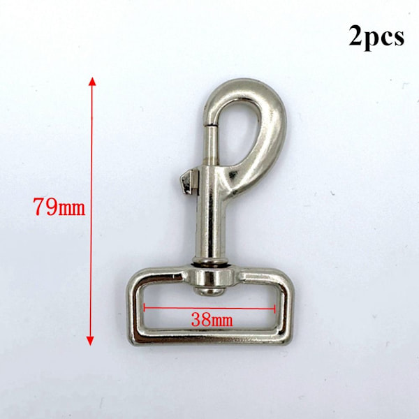 2st Snap Hook Dragspännen 79X38MM 79x38mm
