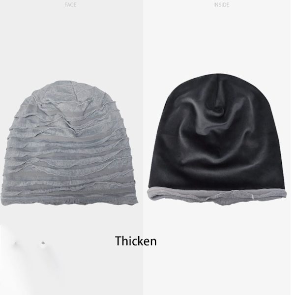 Turbanhatt Muslimska hijabs SVART THICKEN THICKEN black Thicken-Thicken