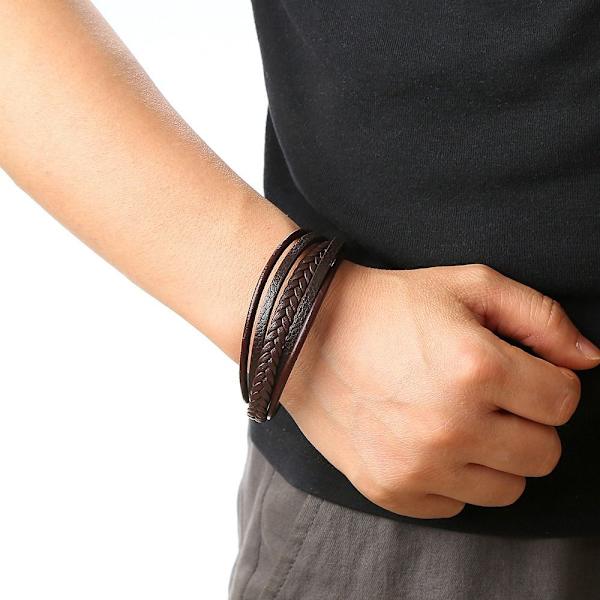 Läderarmband Rep Armband SVART A A Black A-A