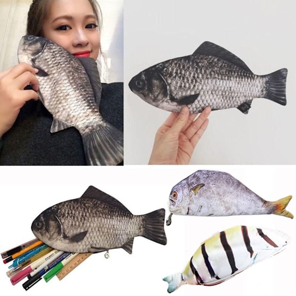 Fish Shape Case Carp Pen Bag 3 3 3
