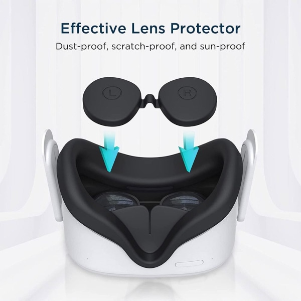 VR Face Cover VR Lens Protector GRÅ gray