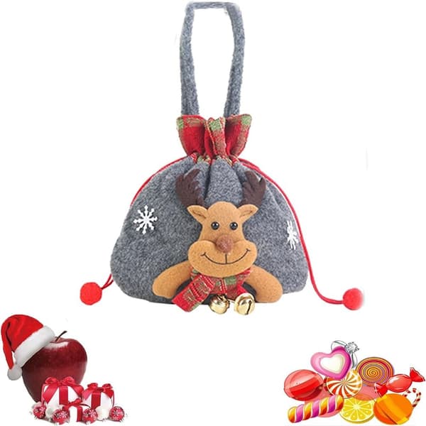 Julklappsdockapåsar Godispresentpåse REN Reindeer