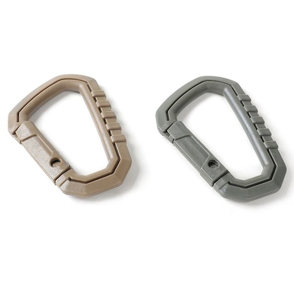 2st Fäst quickdraw Shackle Carabiner Clip KHAKI 2ST 2ST Khaki 2pcs-2pcs