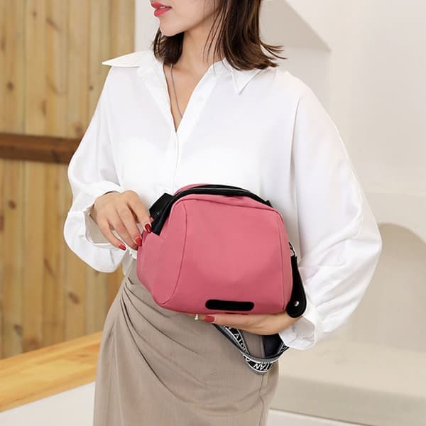Boutiqueväskor Dam Nylon Shoulder Trendiga Messenger-väskor GUL yellow