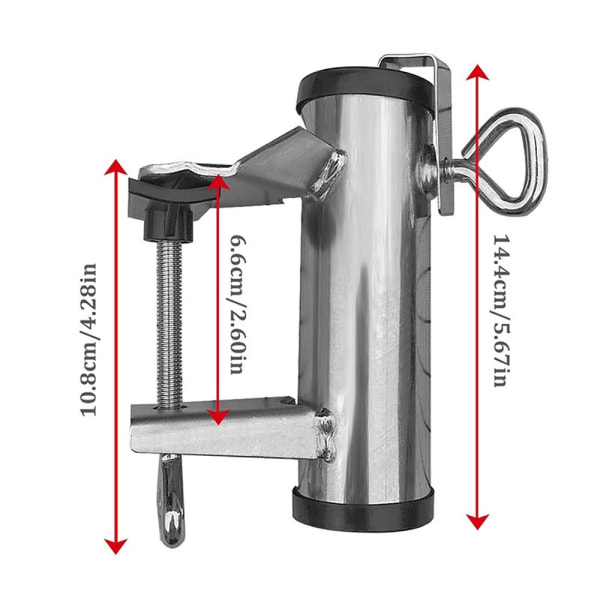 Aurinkovarjotelineen sateenvarjon kiinnike Sateenvarjon kiinnitysklipsi
