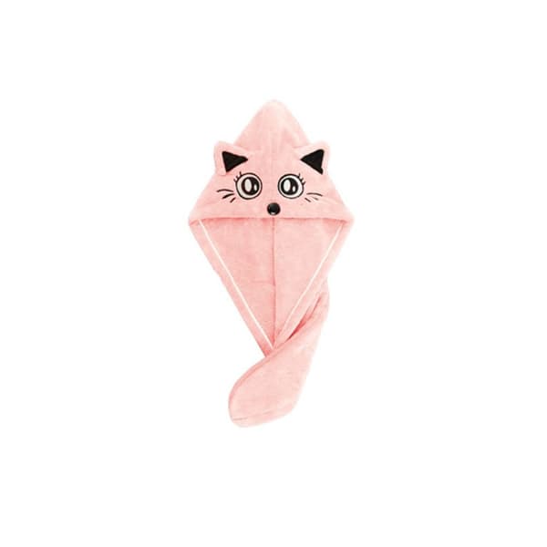 Torrt hår Cap Microfiber Handduk ROSA pink