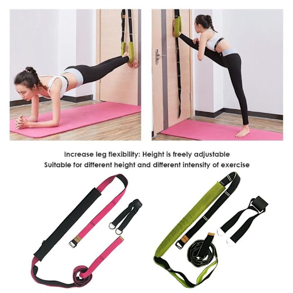 Flexibilitet Stretching Yogabälte Svängmotståndsband blå