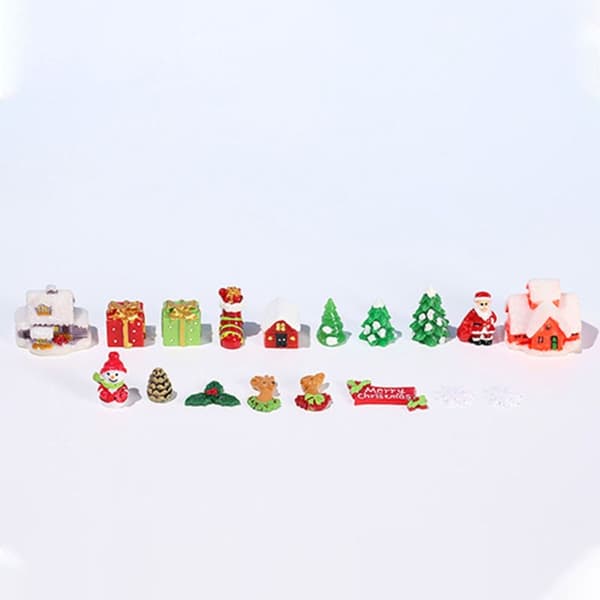 5 STK Julepynt Miniaturer Ornamenter A A A