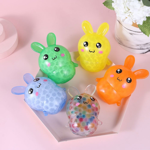 Påskekurvstoppere Bunny Stress Bolde Relief Fidget Toy Random Color