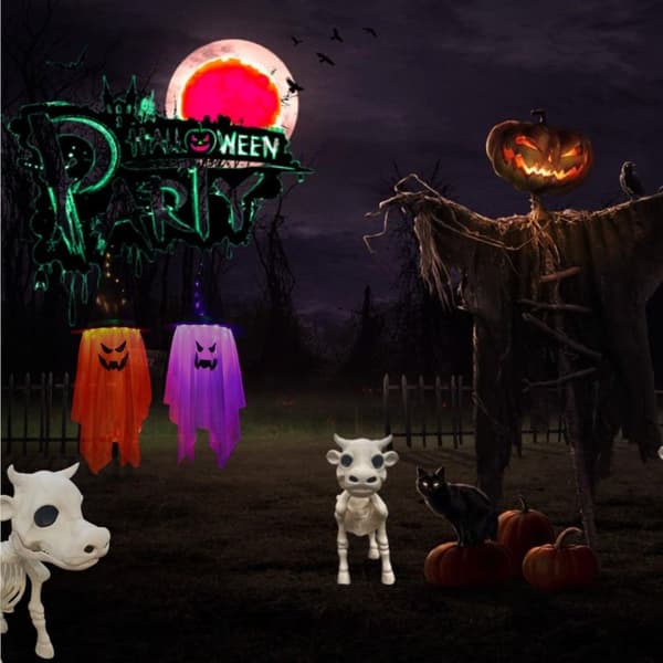 Halloween Ko Skelet Ko Kranium Prop LPLASTIC PLASTIC LPlastic