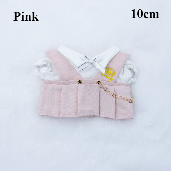 1 Set 10/20cm Dockkläder Dockklänningar ROSA 10CM Pink 10cm