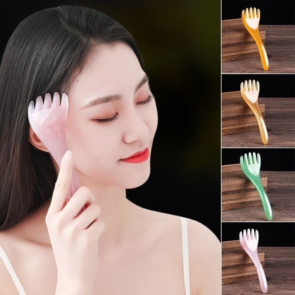 3kpl päähierontalaite päänahan Gua Sha AMBER Amber