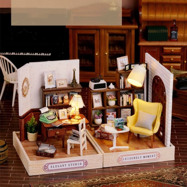 Miniature Dollhouses Kit Dukkehus 3 3 3
