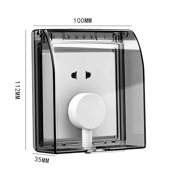 Switch Cover Socket Vattentät Box KAFFE coffee