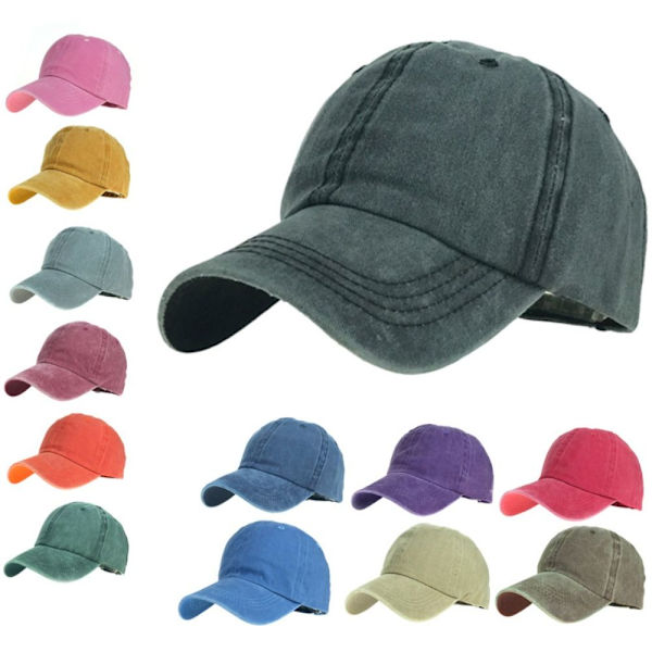 Baseballkepsar Cap VINRÖD wine red