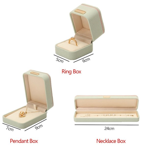 Smyckeskrin Case GRÅ RINGBOX RINGBOX grey Ring Box-Ring Box
