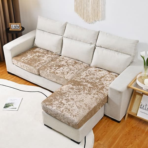 Stretch Soffkuddöverdrag Soffa Sits Överdrag VIT 3 White 3 Seaters-3 Seaters