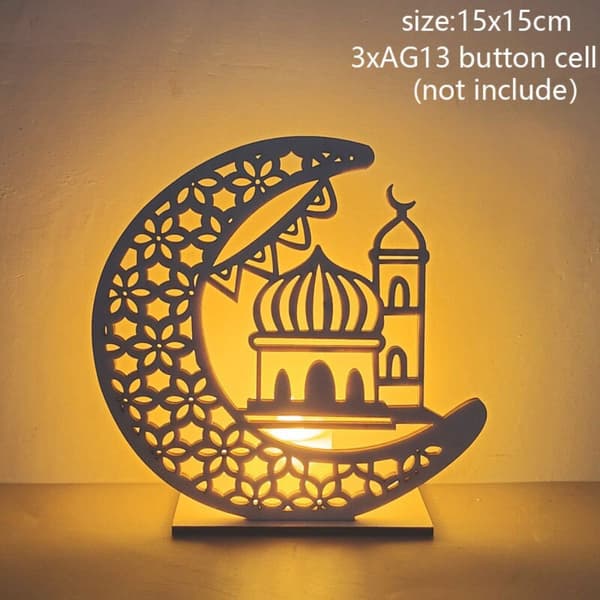 Eid Mubarak Træpynt Lys LED Lys STYLE 4 STYLE 4