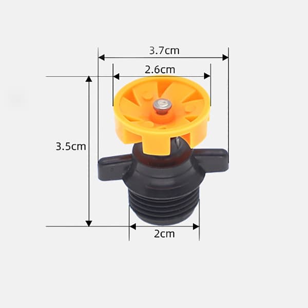 10 STK Rotasjon Sprinkler Vanning System Roterende Vanning 10Pcs