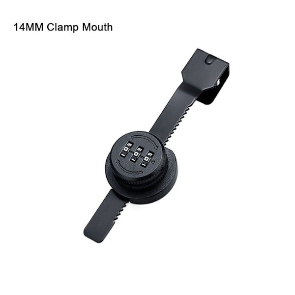 2 STK Glassdør Passordlås Displaykasse Lås SORT 14MM black 14mm