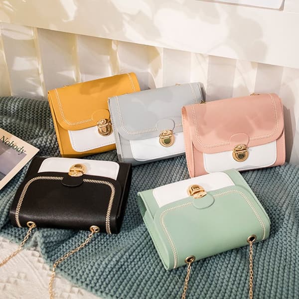 Mini Crossbody Väskor Dam Messenger Bag GUL Yellow