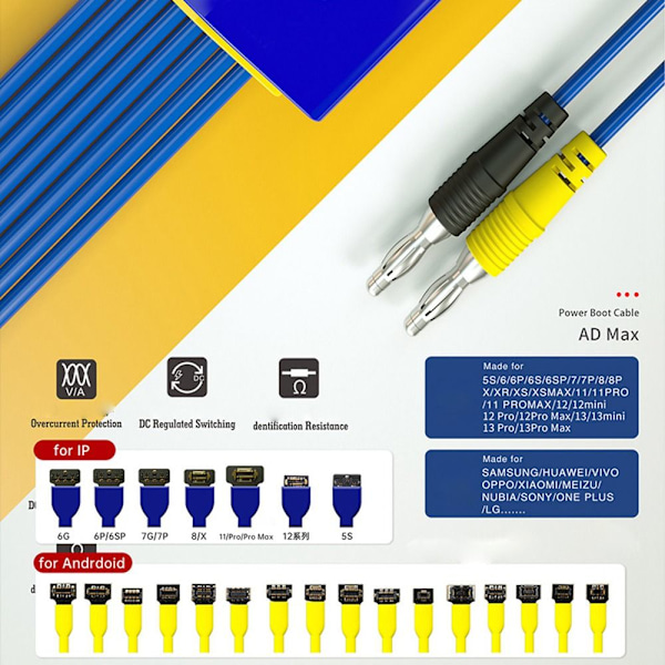 IBoot AD Max Strømkabel Power Boot Kabel TIL ANDROID TIL ANDROID For Android