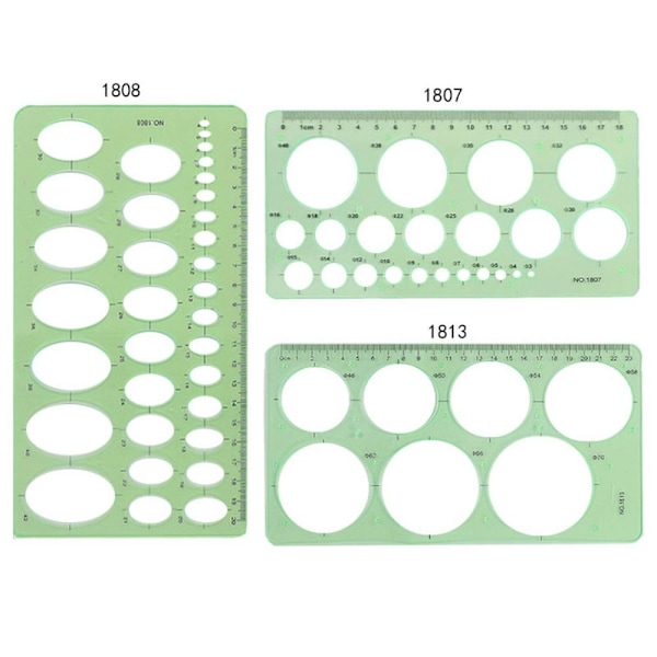 3/4/6/9/11/13PCS Piirustusmallisarja Tekninen set 3PCS