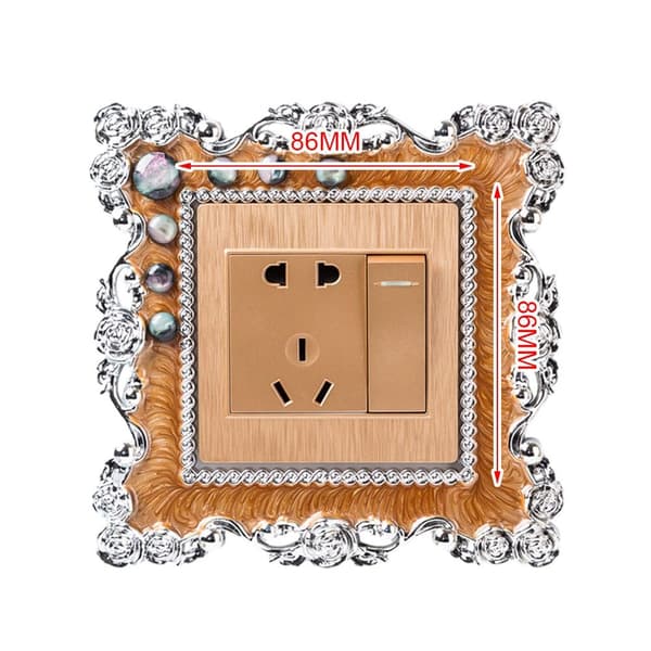 Single Light Switch Cover Sockel Surround Frame KAFFE coffee