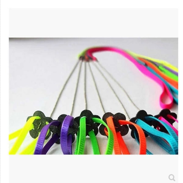 Papegøje Fuglehalsbånd Sele Lizard Traction Rope SORT Black