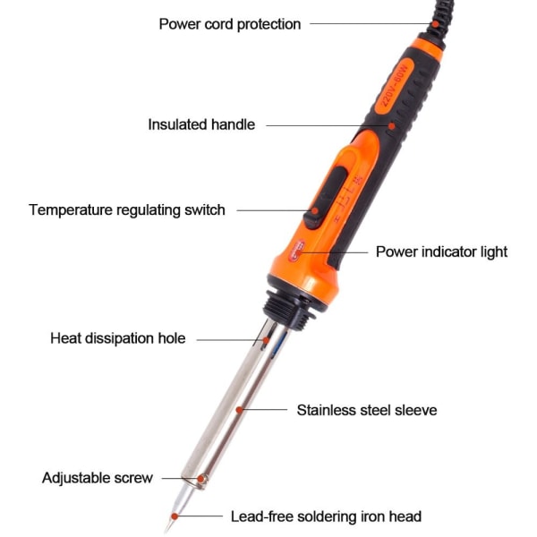 Justerbar temperatur Elektrisk loddekolbe Heat Pencil 30W 30W