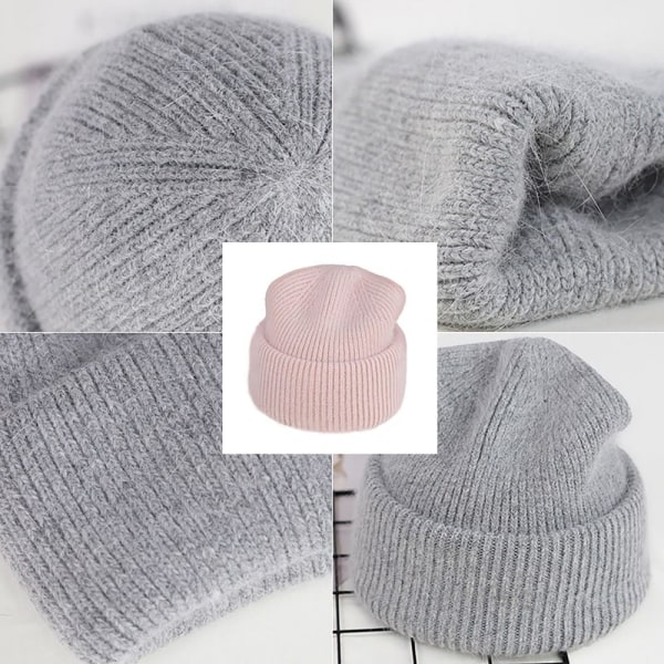 Kvinder Vinterhatte Bløde Beanies Cap MOCHA MOCHA