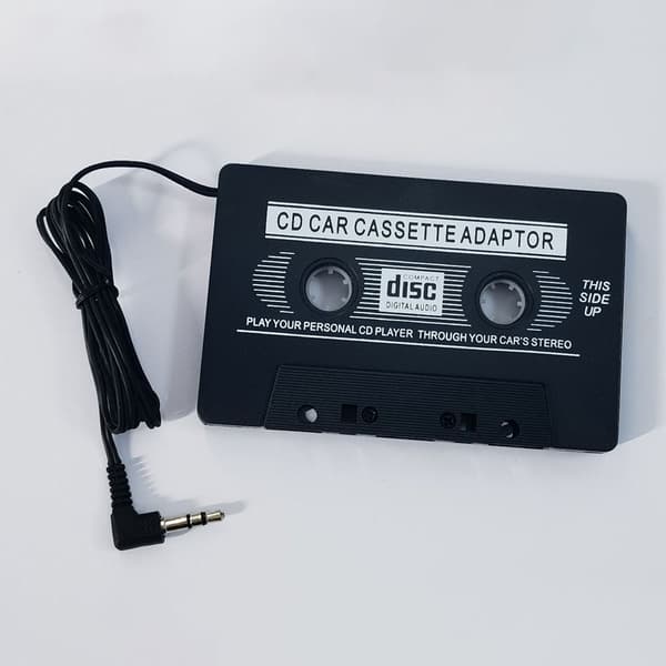 Bilkassettspiller Tape Adapter CD-spiller Black