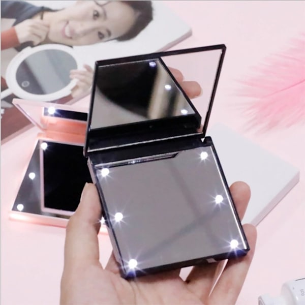Vanity Mirror Oplyst Makeup Spejl SORT black