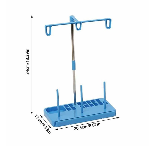 Sytrådsholder Symaskine Tråd Organizer BLÅ Blue