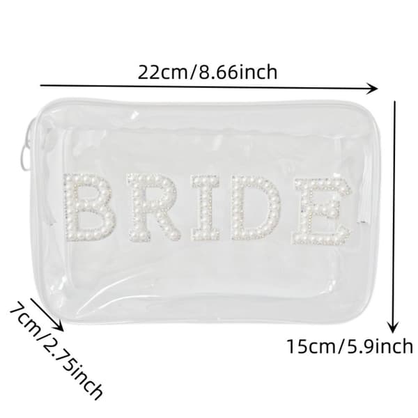 Makeup Taske Brudepige Gave BRIDE BRIDE BRIDE