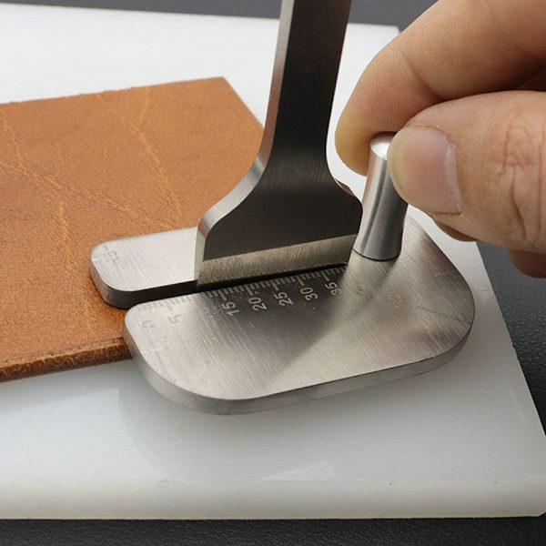 Læder Punch Aid Pulling Board Rustfrit stål plukning