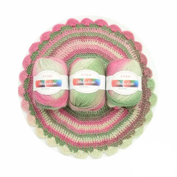 Alpaca Mohair Garn Bomuldsgarn 3 TILFÆLDIG FARVE 3 TILFÆLDIG FARVE 3 Random Color