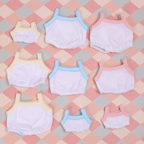 Doll Camisoles Nukkevaatteet VALKOINEN&PINK White&Pink