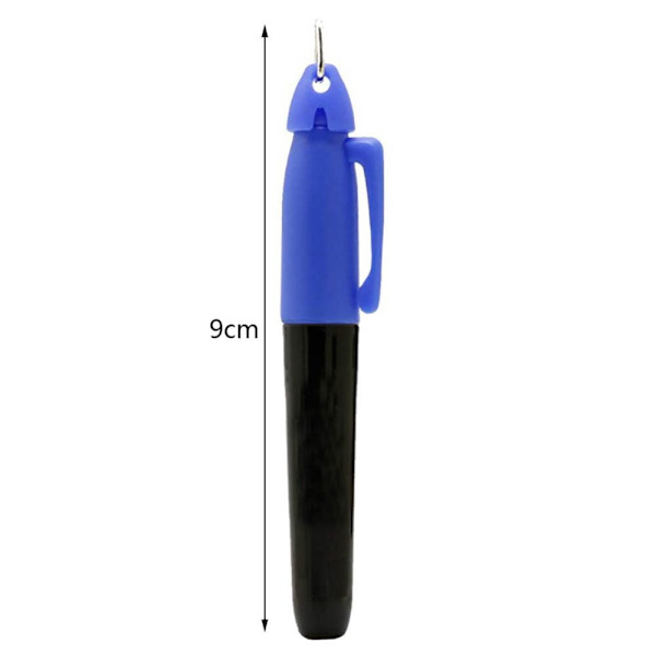 10 STK Golf Marker Pen Golfbold Liner 10 STK SORT 10 STK SORT 10pcs Black