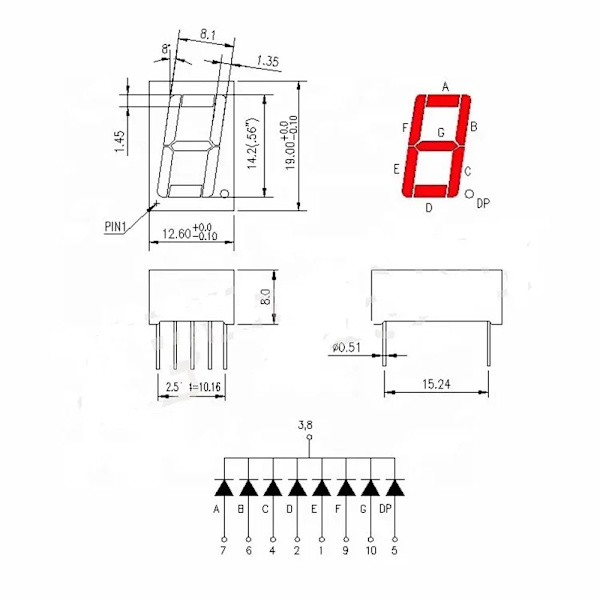 Tavallinen katodidigiputken LED-näyttömoduuli