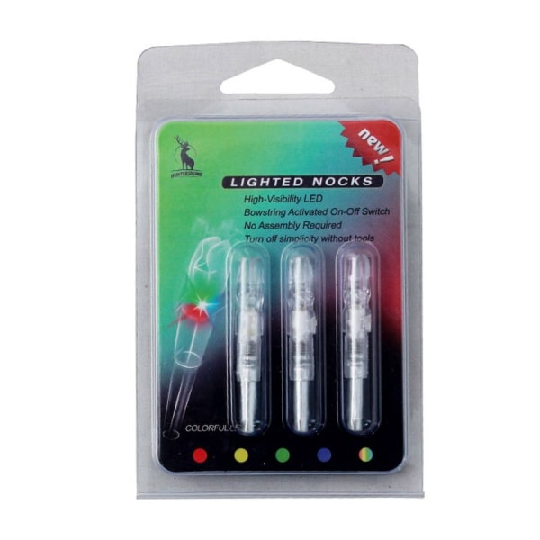 3stk Lighted Nock LED Arrow Nocks FARGERIK FARGERIK colorful