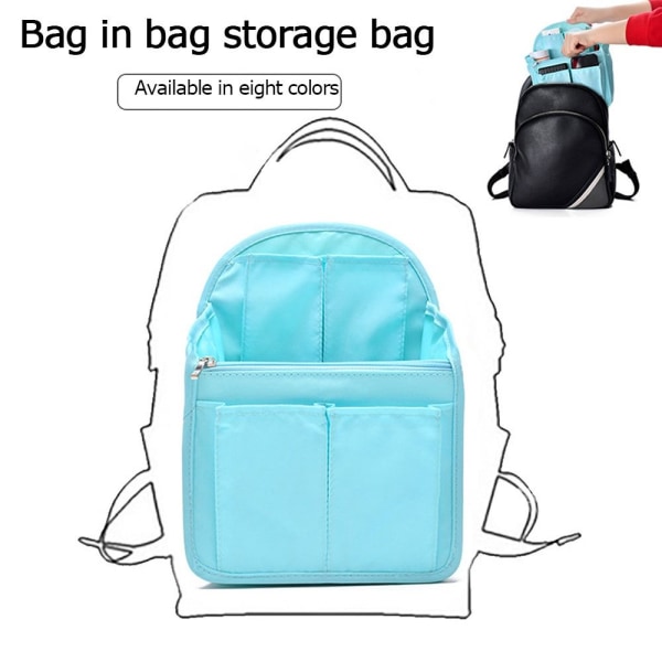 Ryggsekk Innsats Bag Oppbevaringspose ROSA ROSA Pink