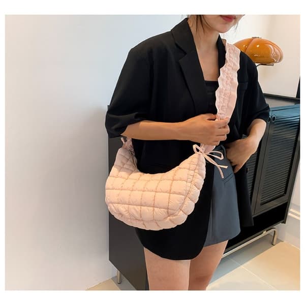 Cloud Bags Ruched Håndveske HVIT White