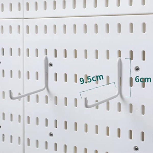 2st Stora Pegboard Krokar L Form Låskrokar