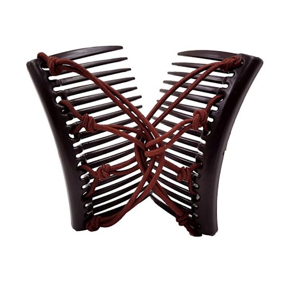 Elastiskt rep Pan Hårklämmor Lazy Comb BLÅ BLUE